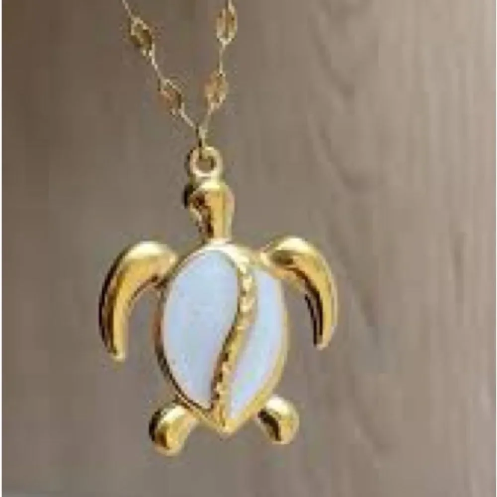 Gold Plated Nautilus Turtle Pendant Necklace - Picture 5 of 6